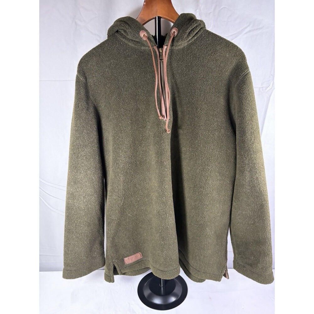 Lauren Ralph Lauren:  Vintage 1967-2002 Men’s Hooded Fleece Pullover 1/4 Zip L